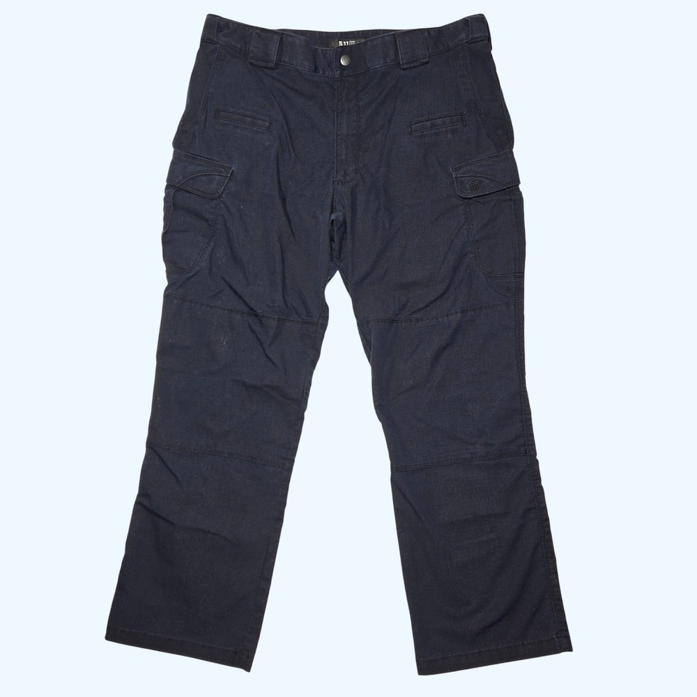 5.11 Tactical Stryke Pants Mens 38x30 Navy Blue Cargo Ripstop 74369ABR-724 READ